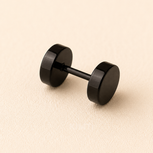 Men-Dumbbell Style Geometric Stud Earring