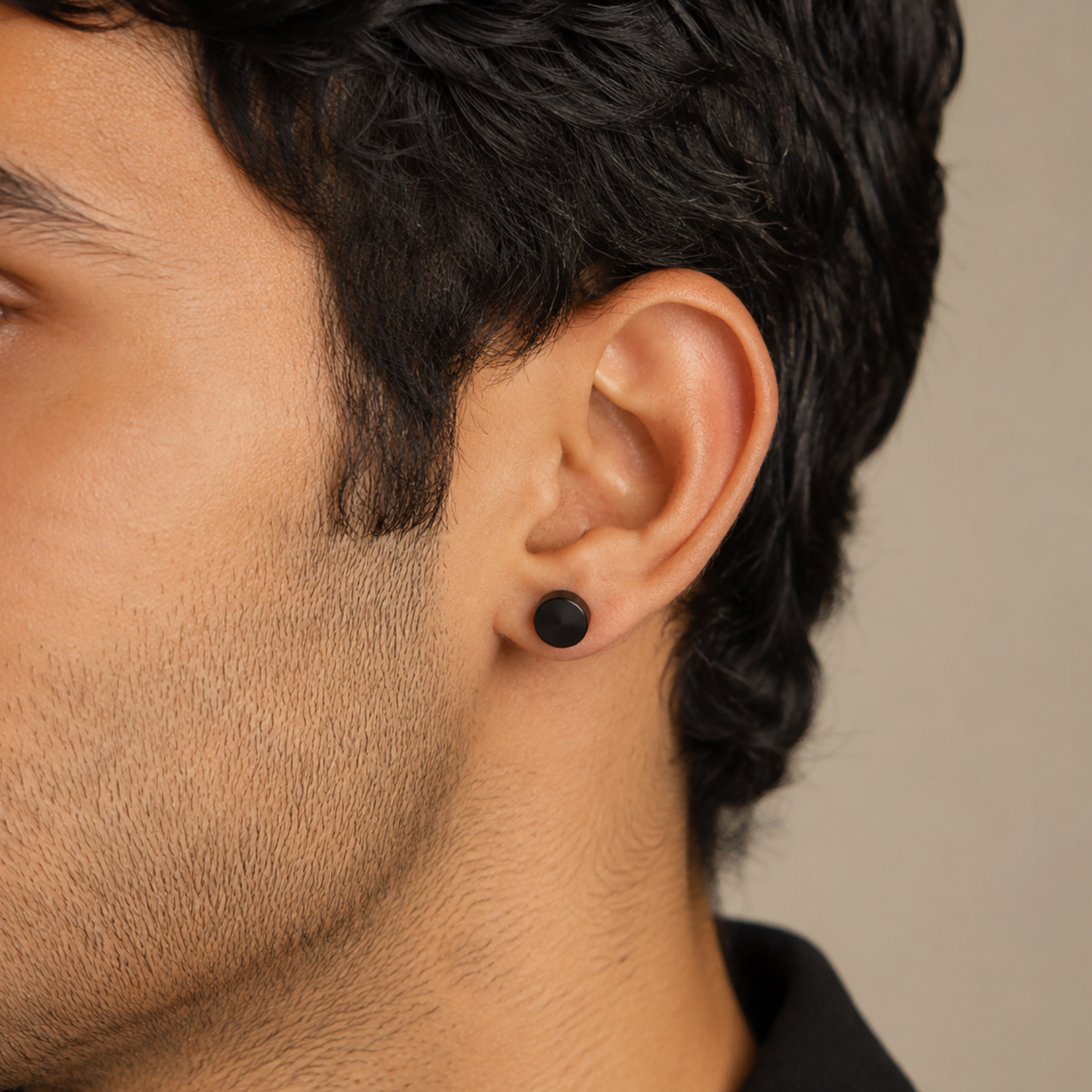 Men-Dumbbell Style Geometric Stud Earring