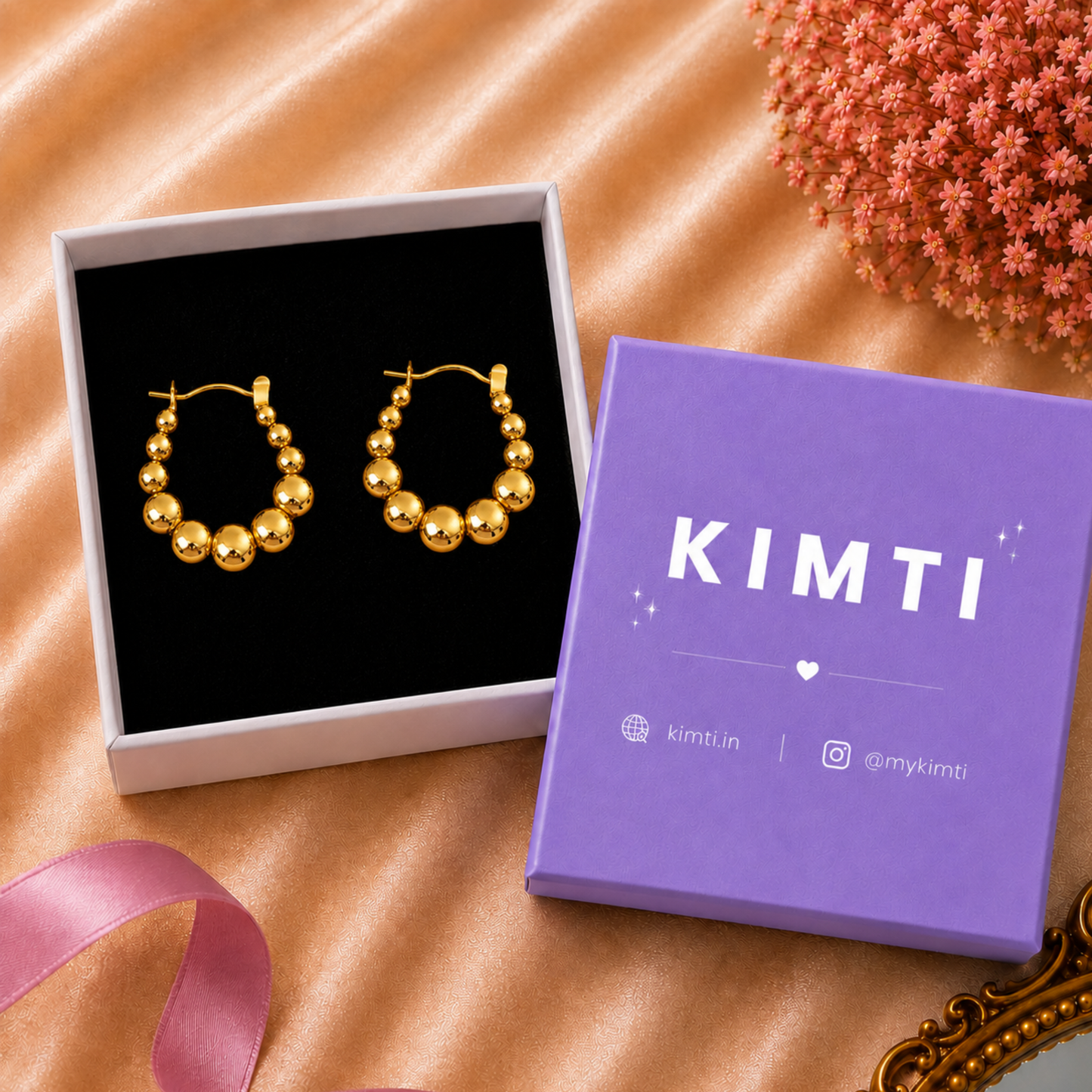 18K Gold Plated Anti Tarnish Korean Hoops Earring
