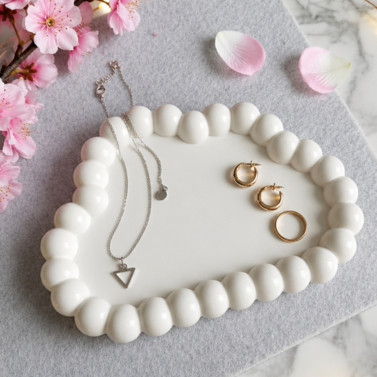 Premium White Catchall Tray for Accessories