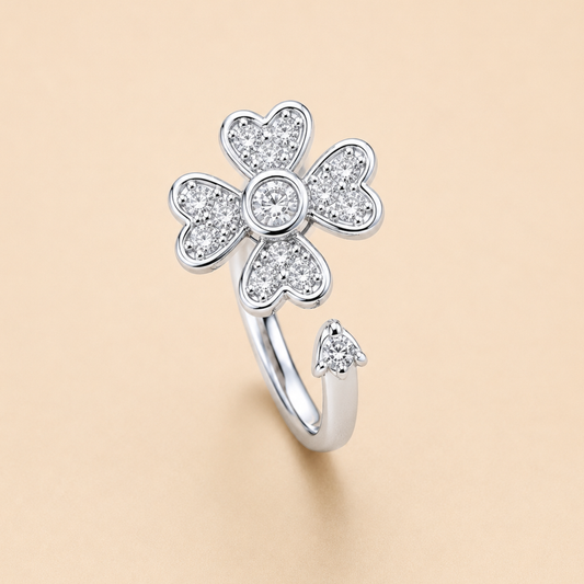Dainty Blossom Sparkle Ring