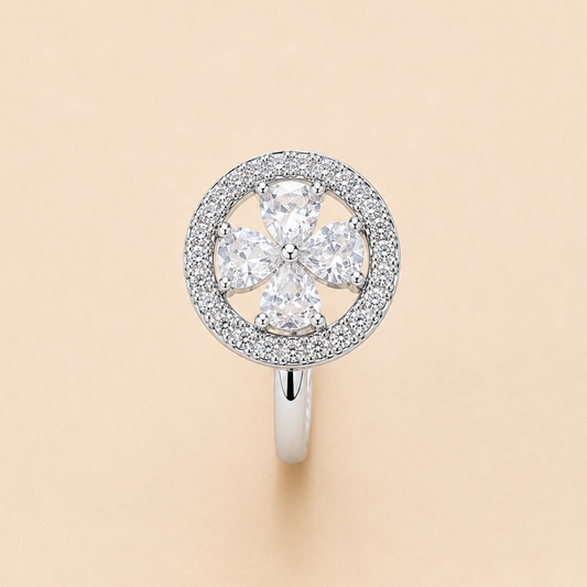 Anti-Tarnish Lucky Clover Ring