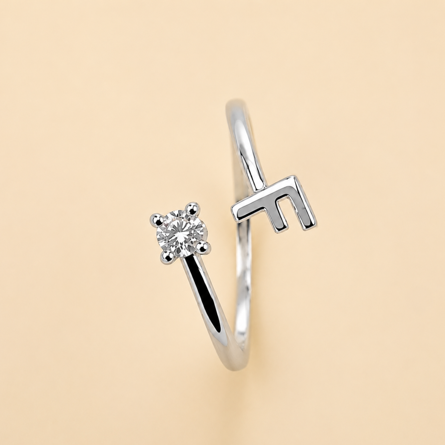 Premium F Monogram Adjustable Ring