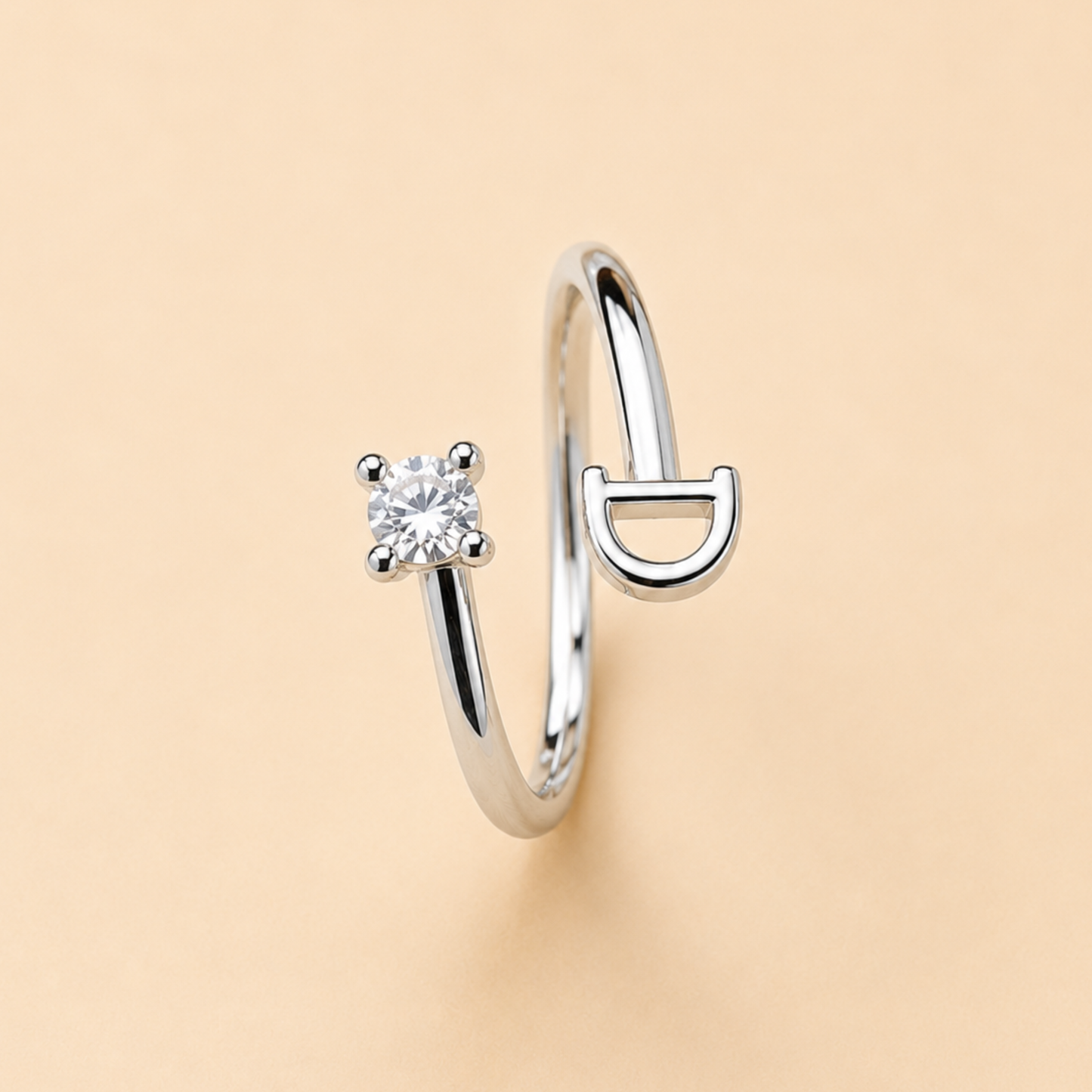 Personalized D Glow Ring