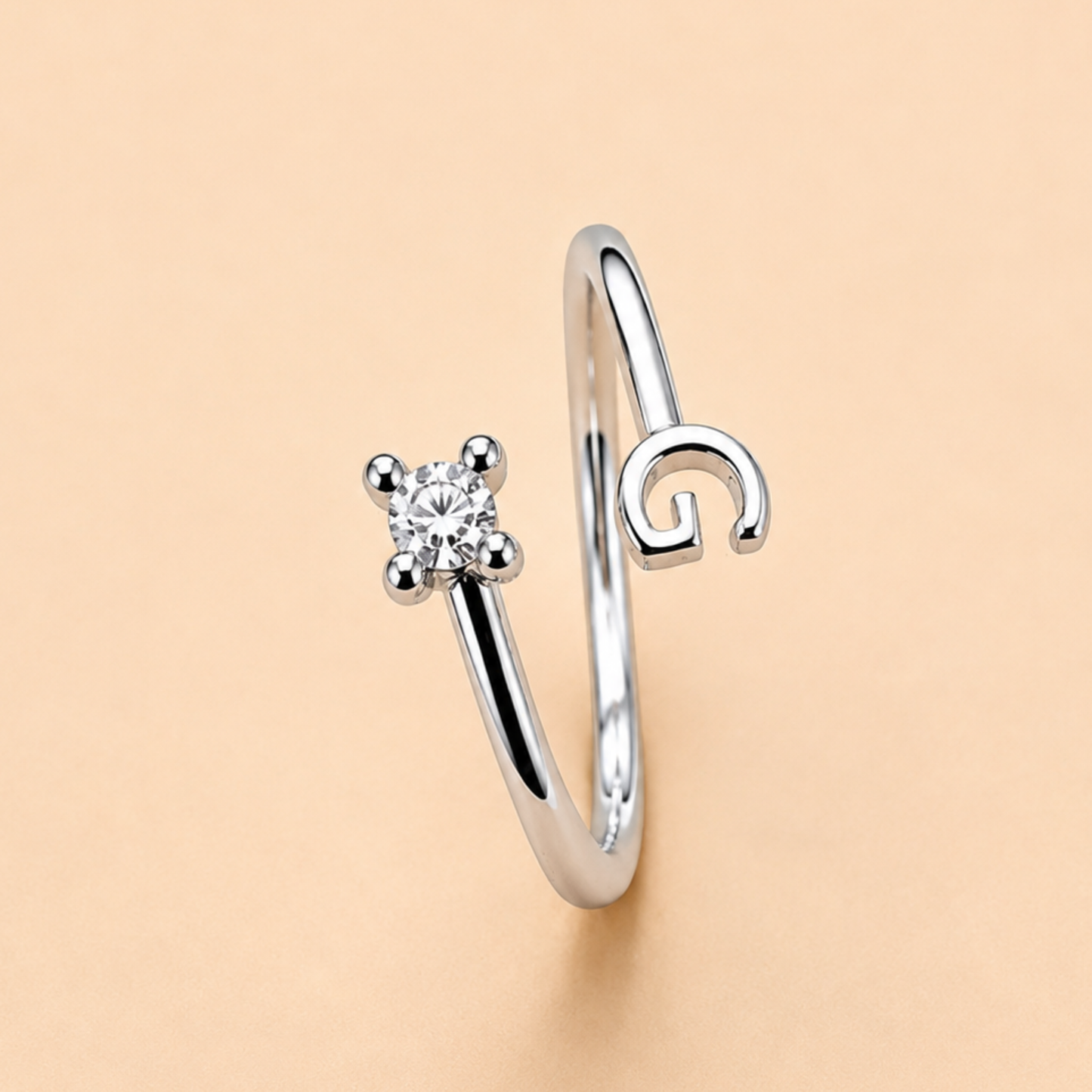 Monogram G Crystal Band Ring