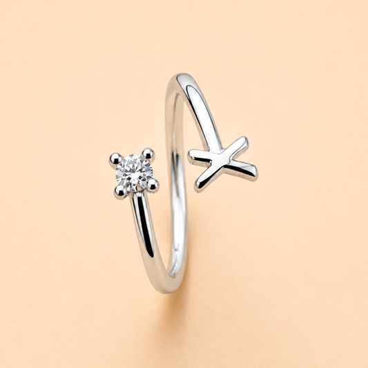 Elegant Cosmic Charm Ring