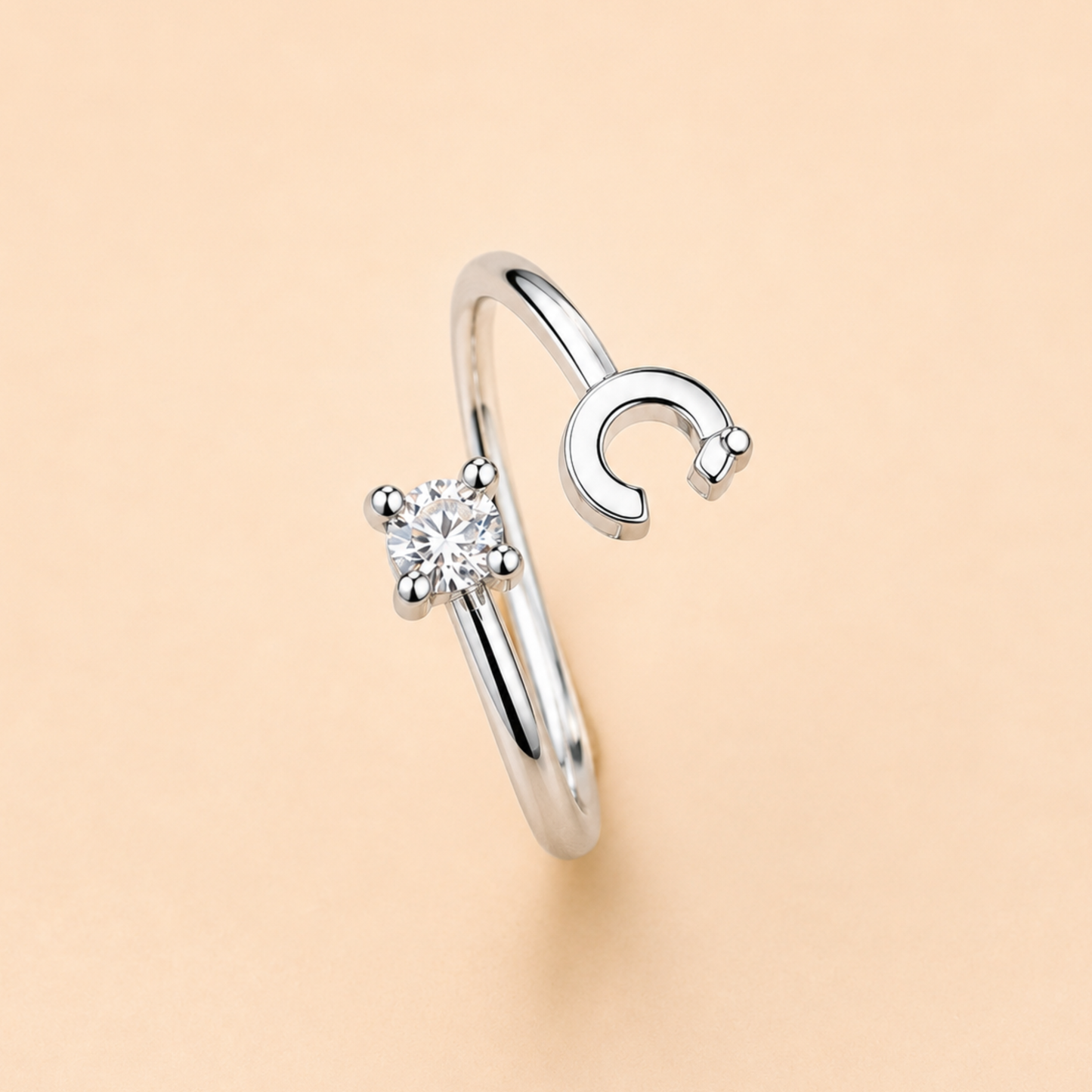 Luna Letter C Ring