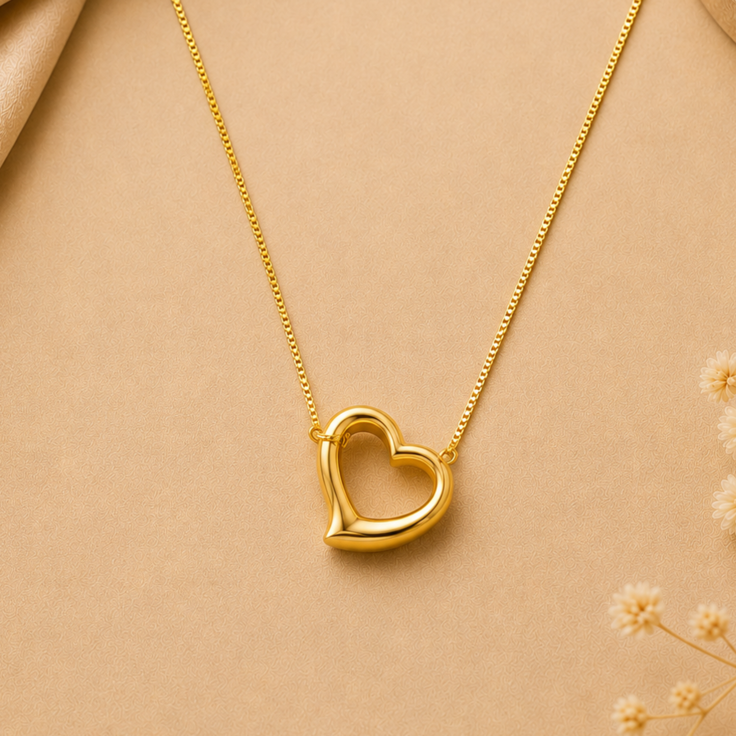 18K Gold Plated Korean Style Gold Necklace