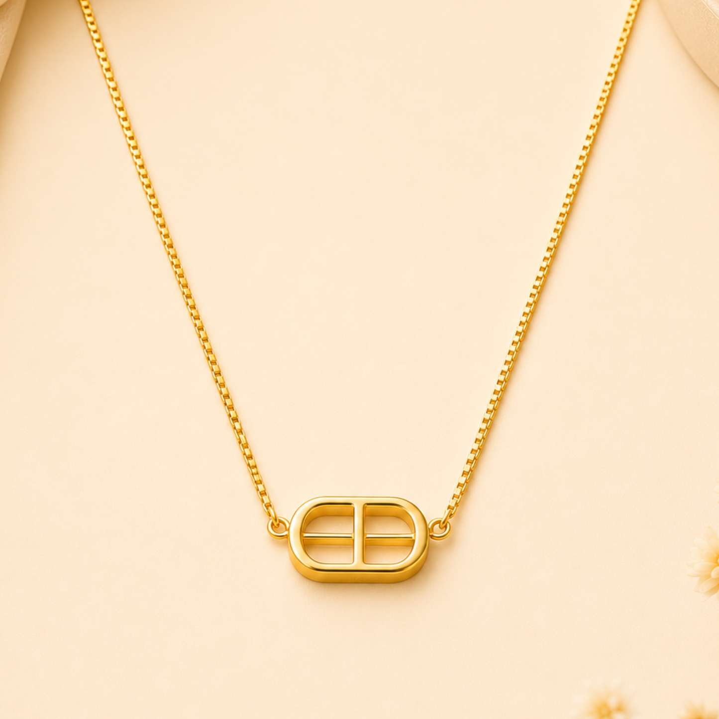 18K Gold Plated Korean Style Gold Chain for Women