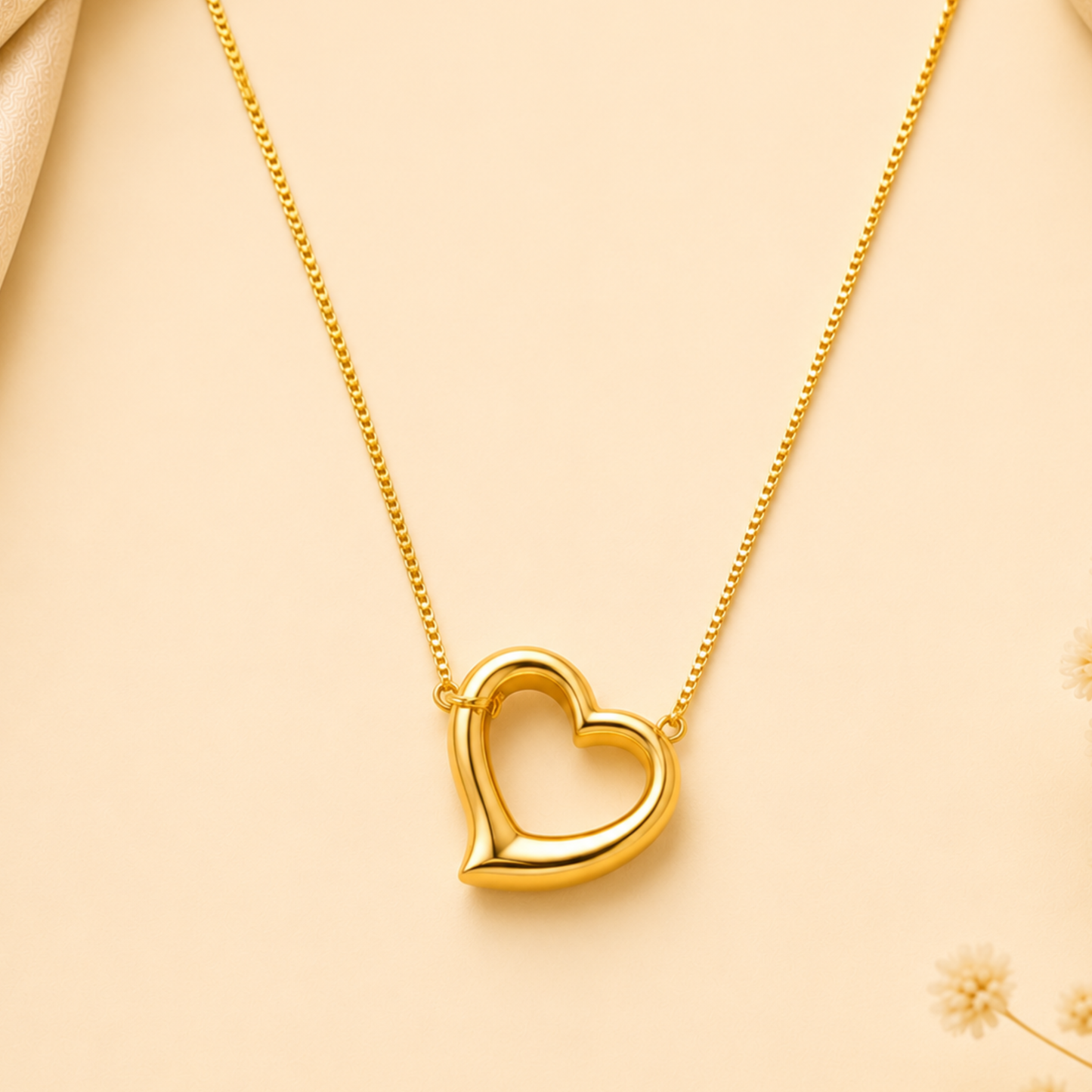 18K Gold Plated Korean Style Gold Necklace
