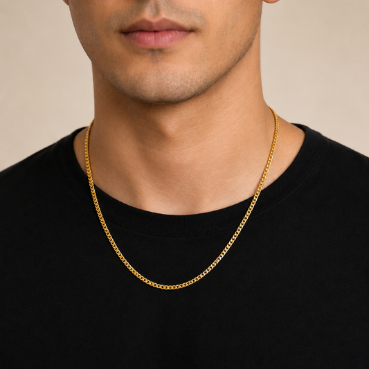 Men-18K Golden Plated Imperial Link Chain