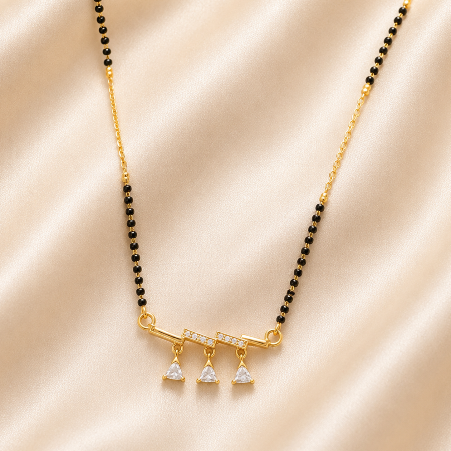 Forever Three Stone Mangalsutra
