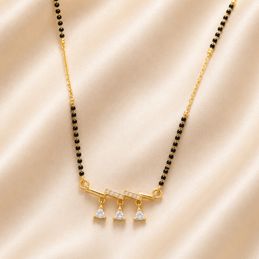 Forever Three Stone Mangalsutra