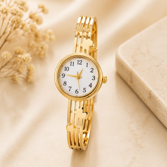 Golden Serenity Bracelet Watch