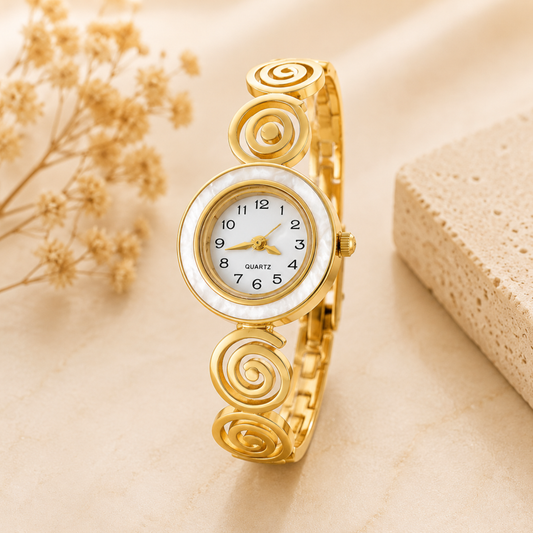 Golden Spiral Charm Watch
