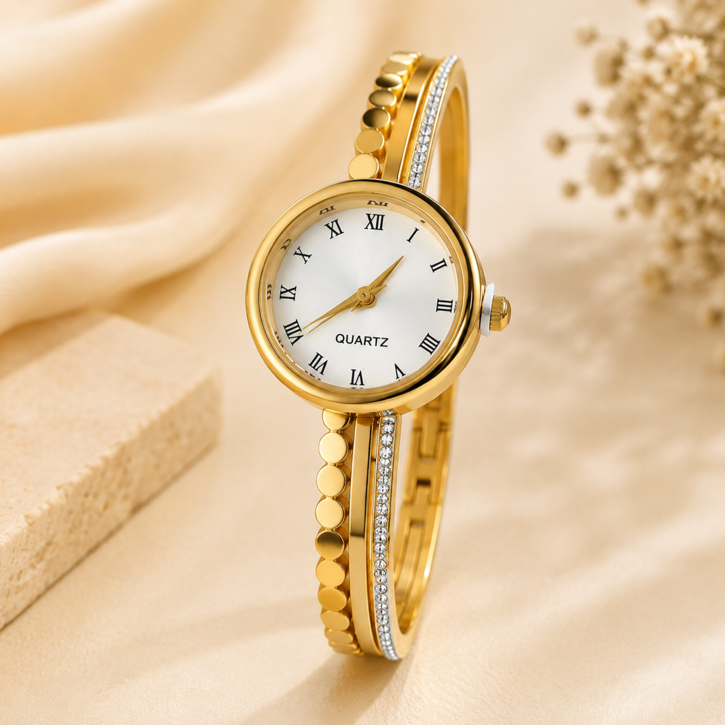 Imperial Roman Gold Bracelet Watch