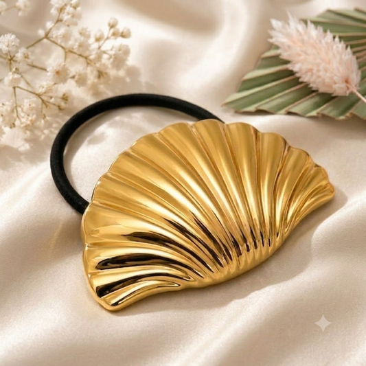 Golden Wave Pony Cuff Hair Tie