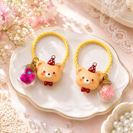 Cute Bunny Strawberry Hair Ties for Girls