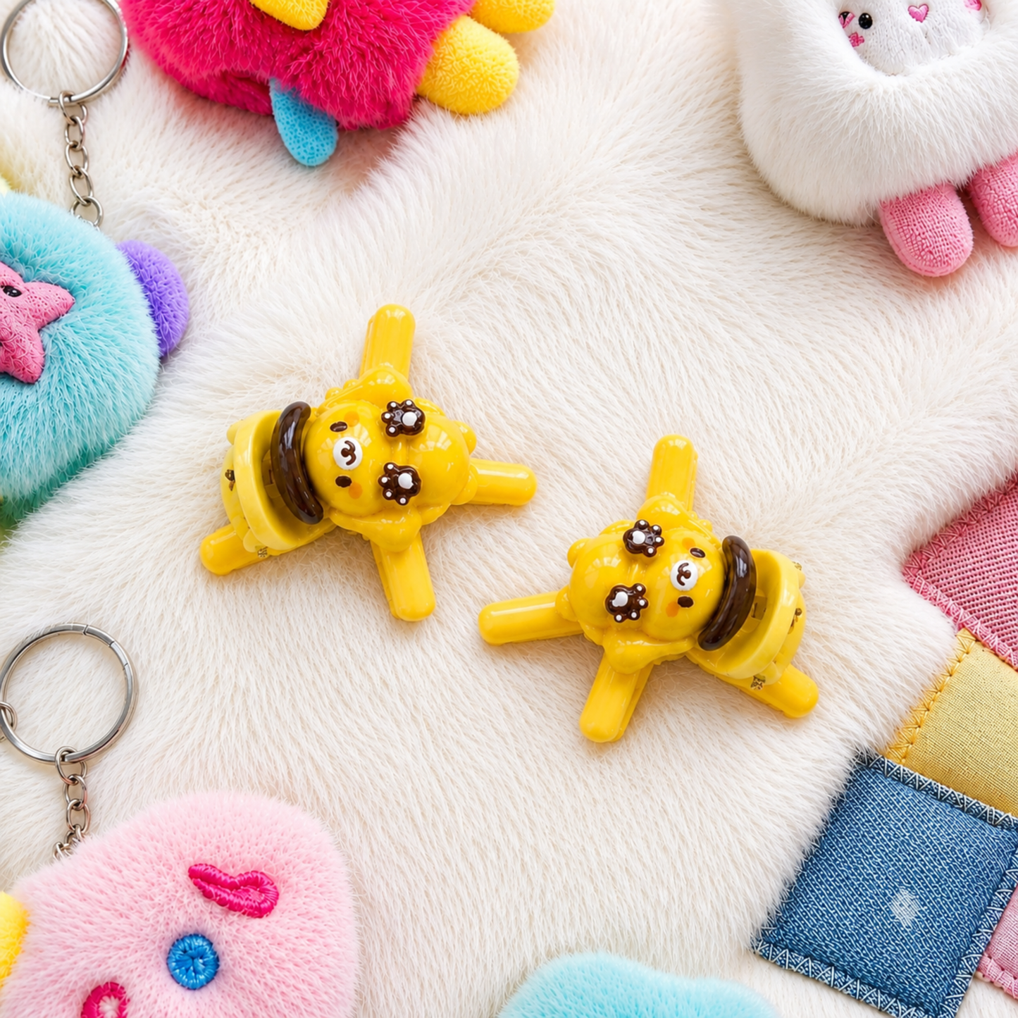 Cartoon Cat Hair Clips Set for Kids