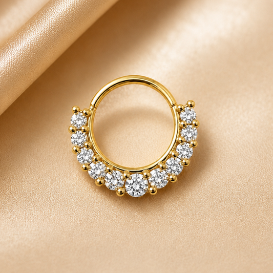 Golden Starlight Nose Pin