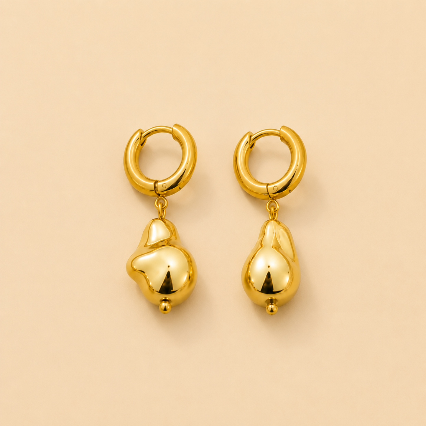 Modern Molten Drop Earrings