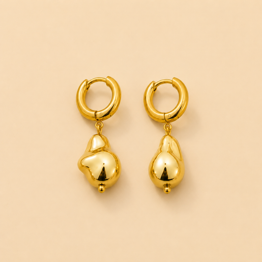 Modern Molten Drop Earrings