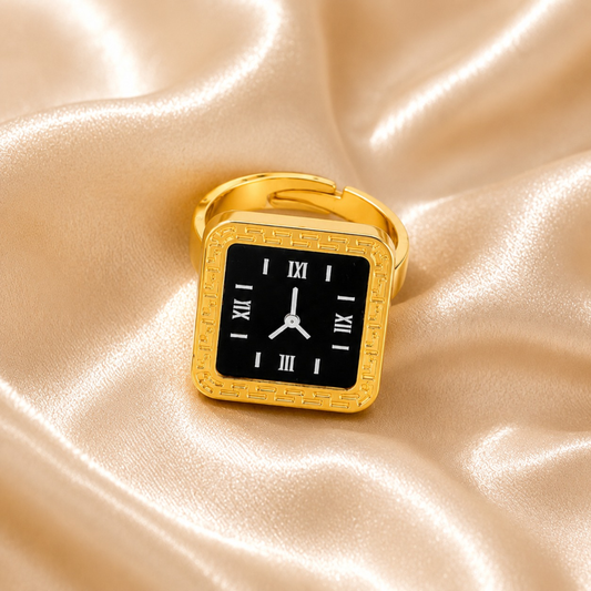 Golden Time Ring Watch