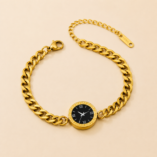 Celeste Black Dial Bracelet Watch