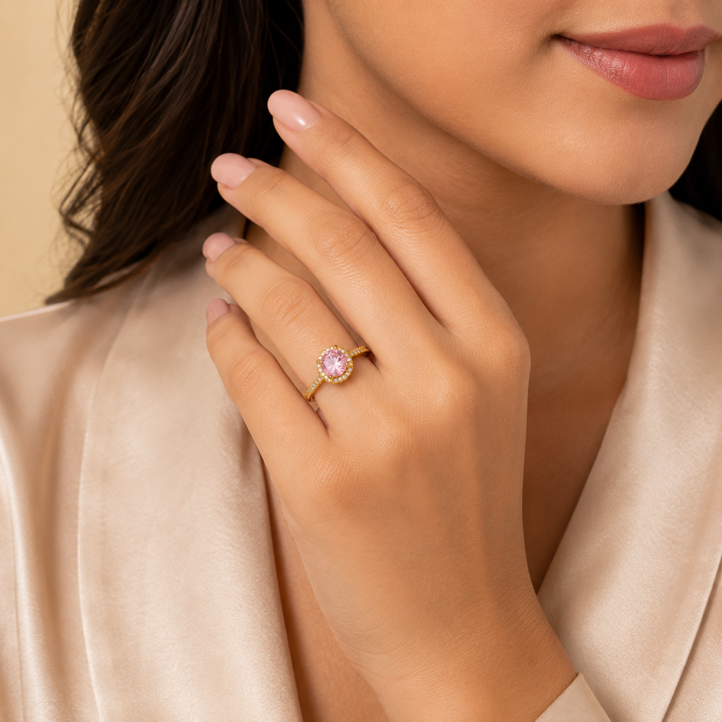 Rose Bloom Adjustable Ring