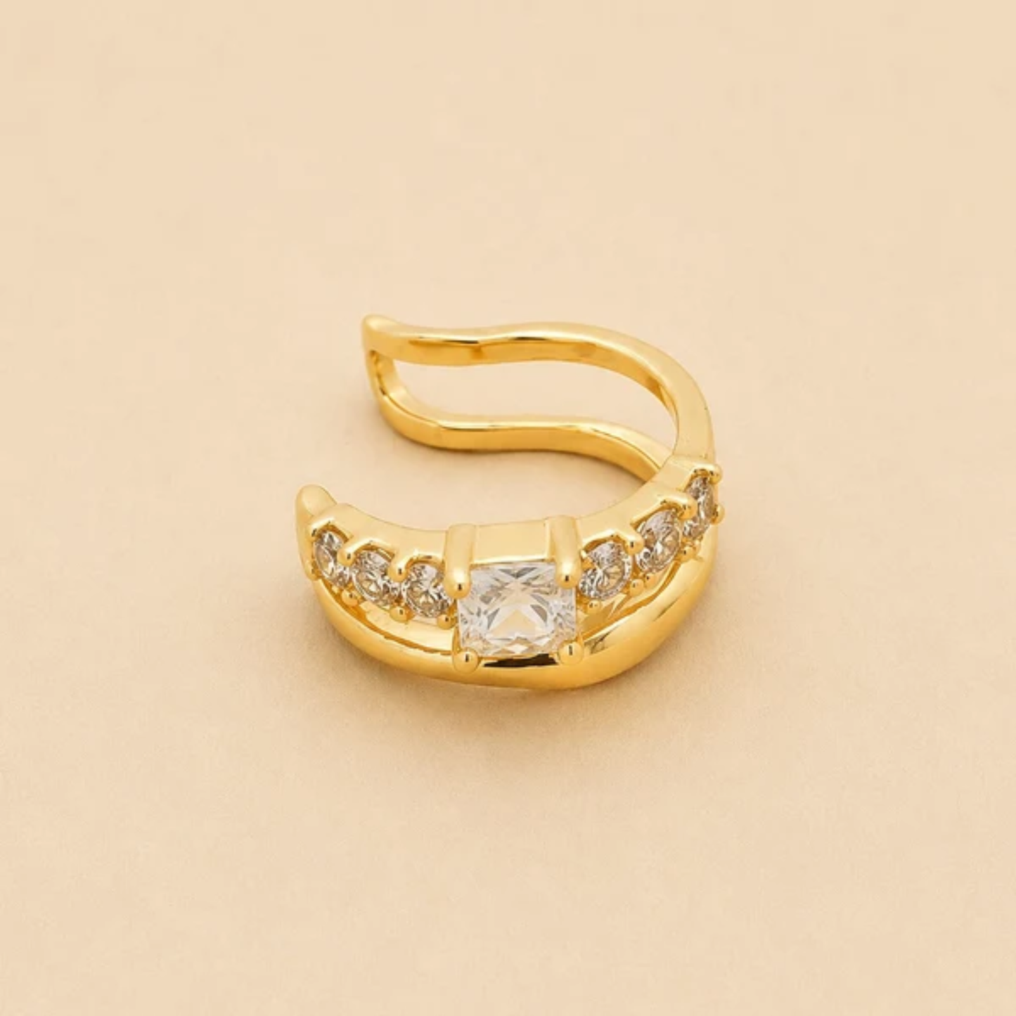 Crystal Glow Ear Cuff