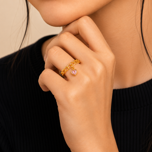 Sweetheart Charm Ring