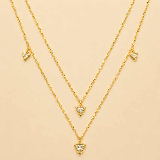 Trinity Spark Pendant Necklace