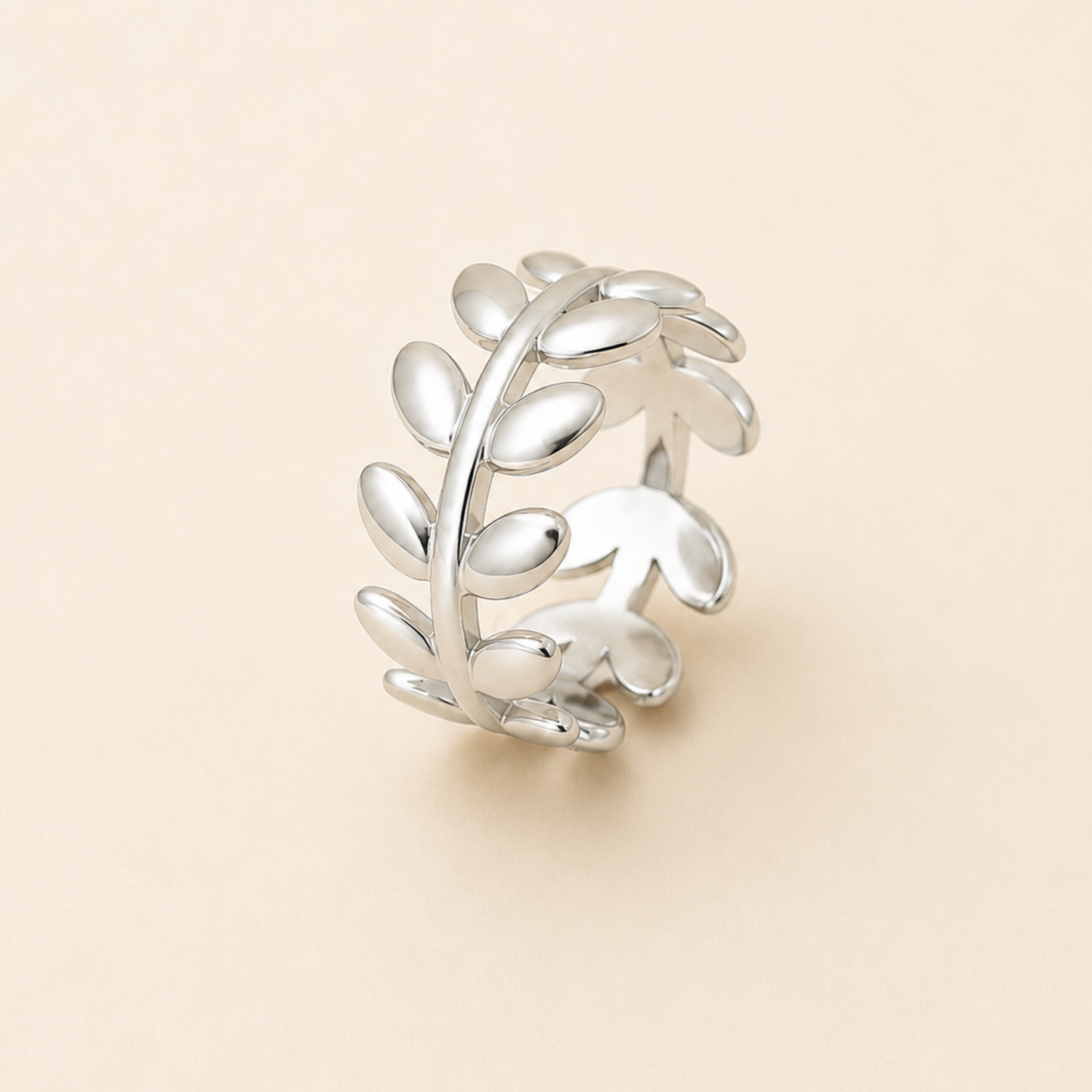 Silver Leaf Vine Ring