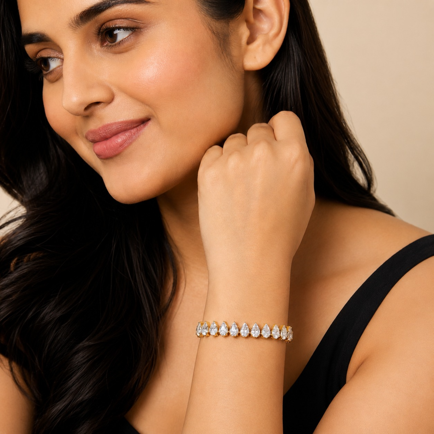 Amara Diamond Drop Bracelet