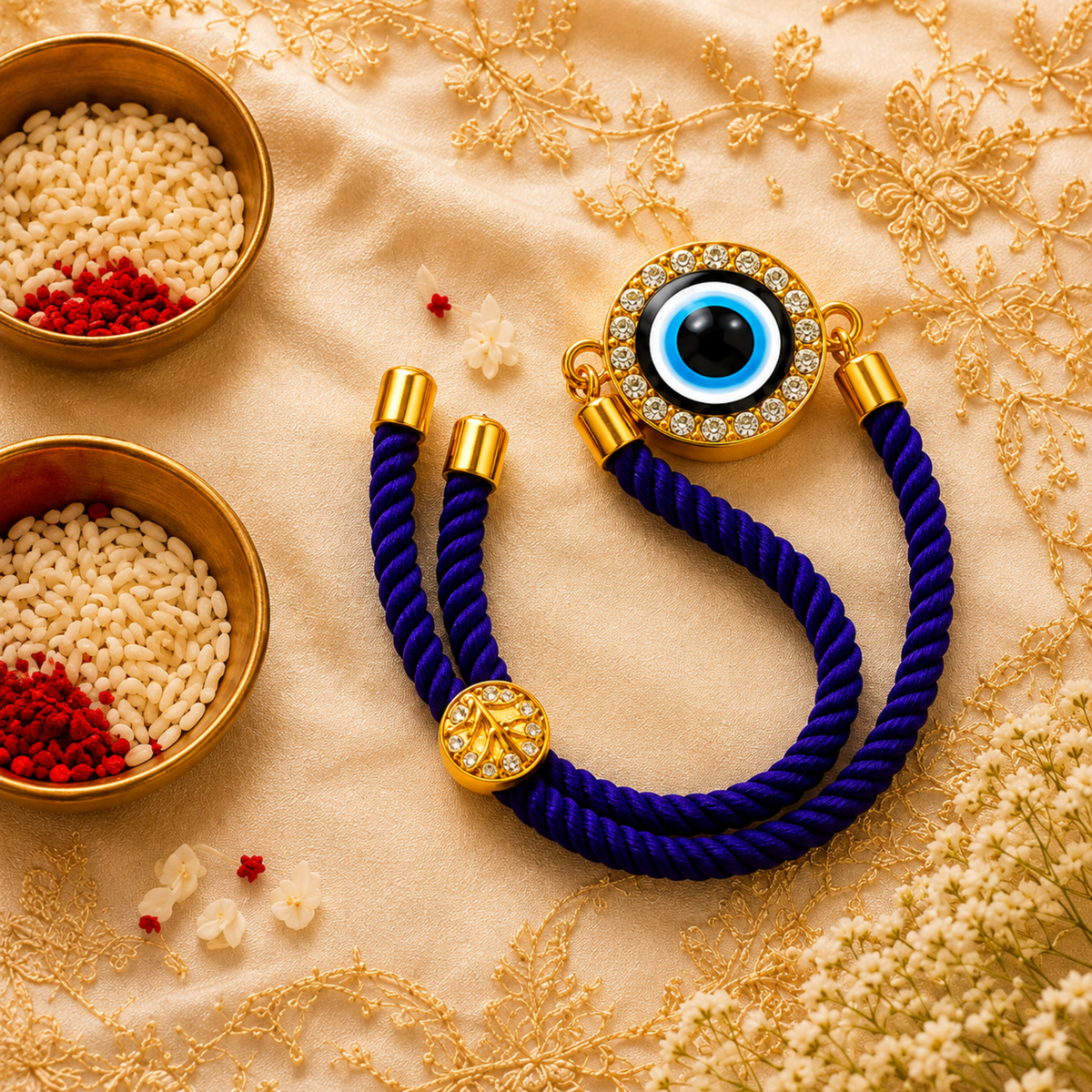 Divine Evil Eye Adjustable Rakhi
