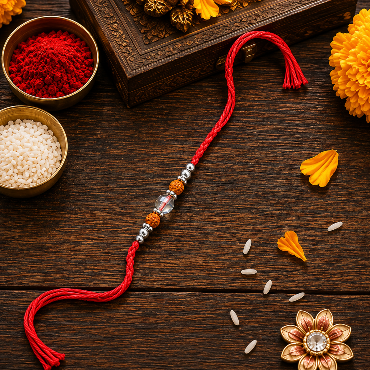 Blessing Bead Rudraksha Rakhi