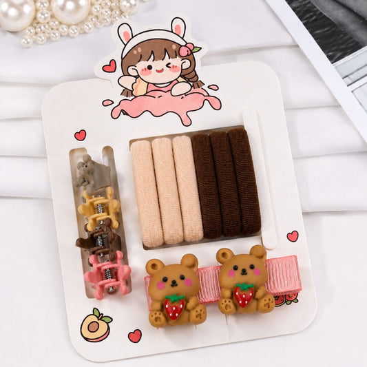 Teddy Berry Hair Accessories Set
