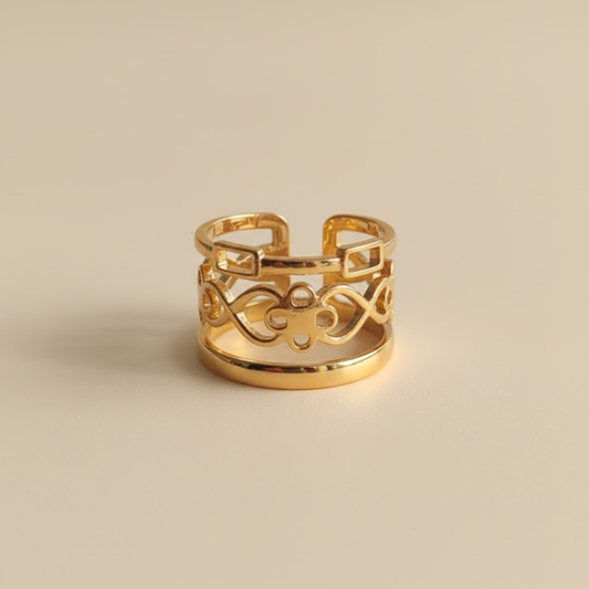 18k Celeste Open Band Ring