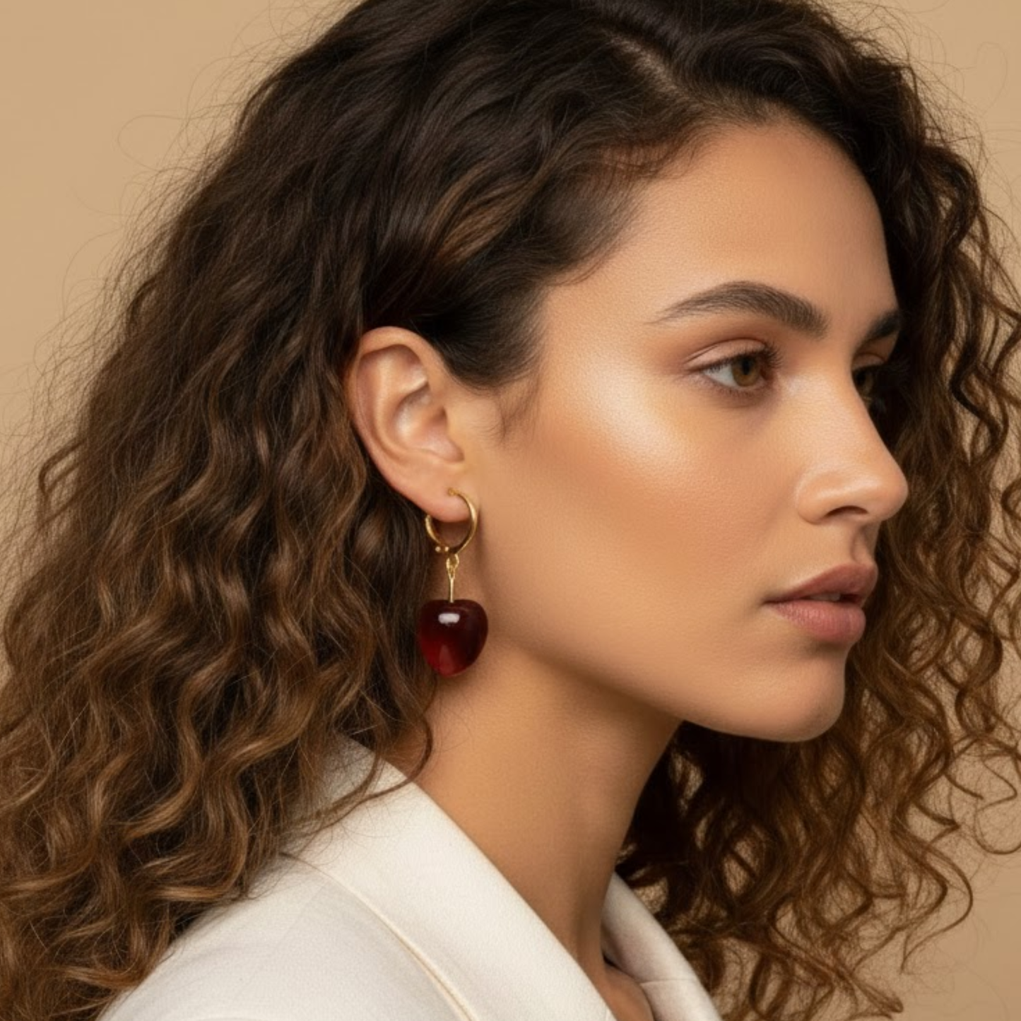 Cherry Pop – Bold Red Fruit Earrings