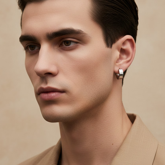 Men-Contemporary Hoop Earrings