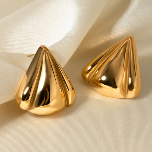 18K Gold Plated Golden Mirage Stud Earrings