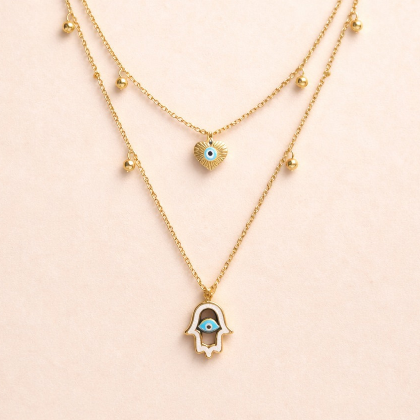 18k Gold Plated Blessing Eye Necklace