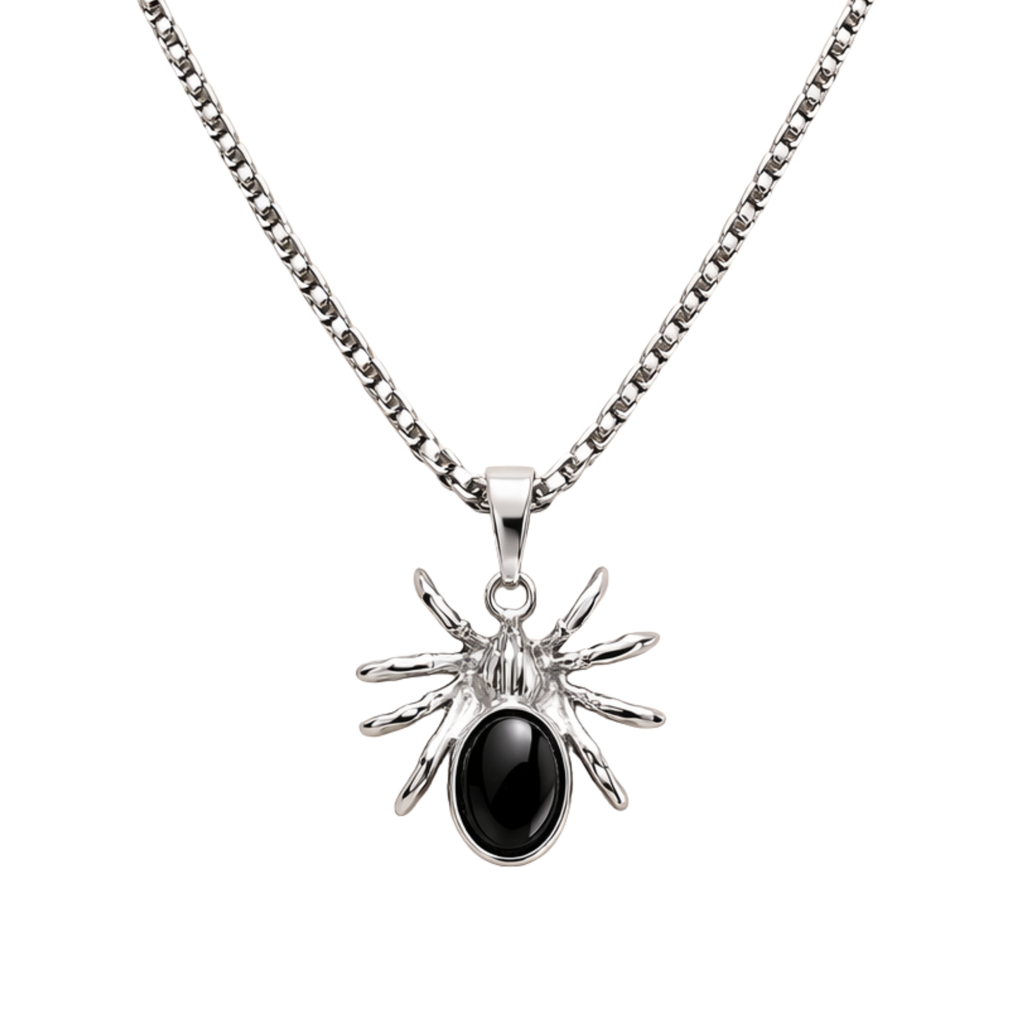 Men - Midnight Arachnid Pendant Necklace