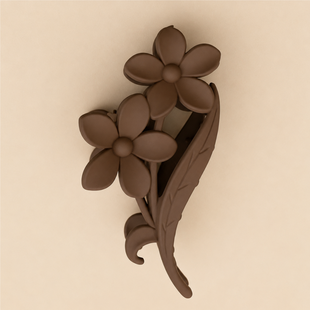 Beige Blossom Hair Clutcher
