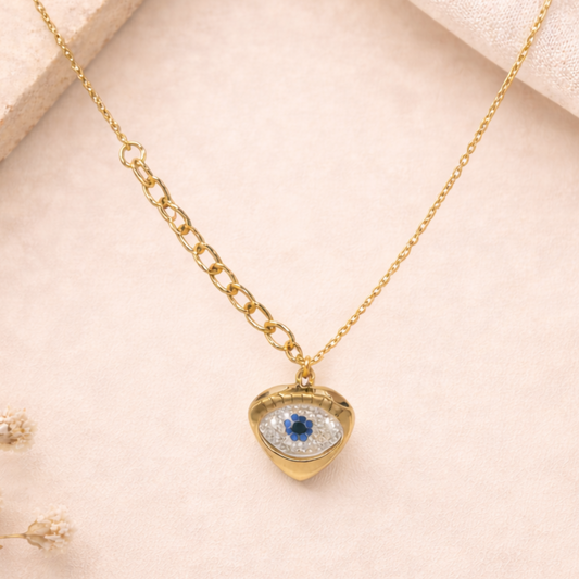 18k Gold Plated Divine Protection Necklace