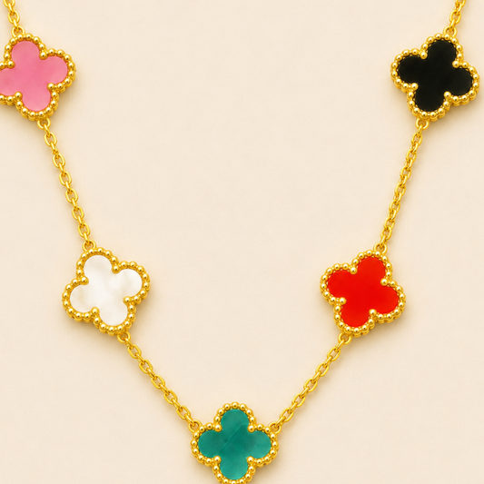Vivid Clover Anti Tarnish Necklace