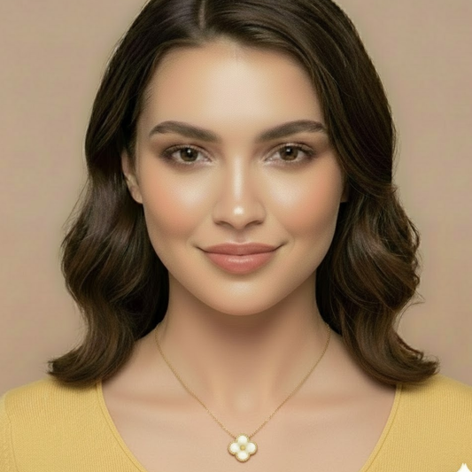 Golden Clover Flower Anti Tarnish Necklace