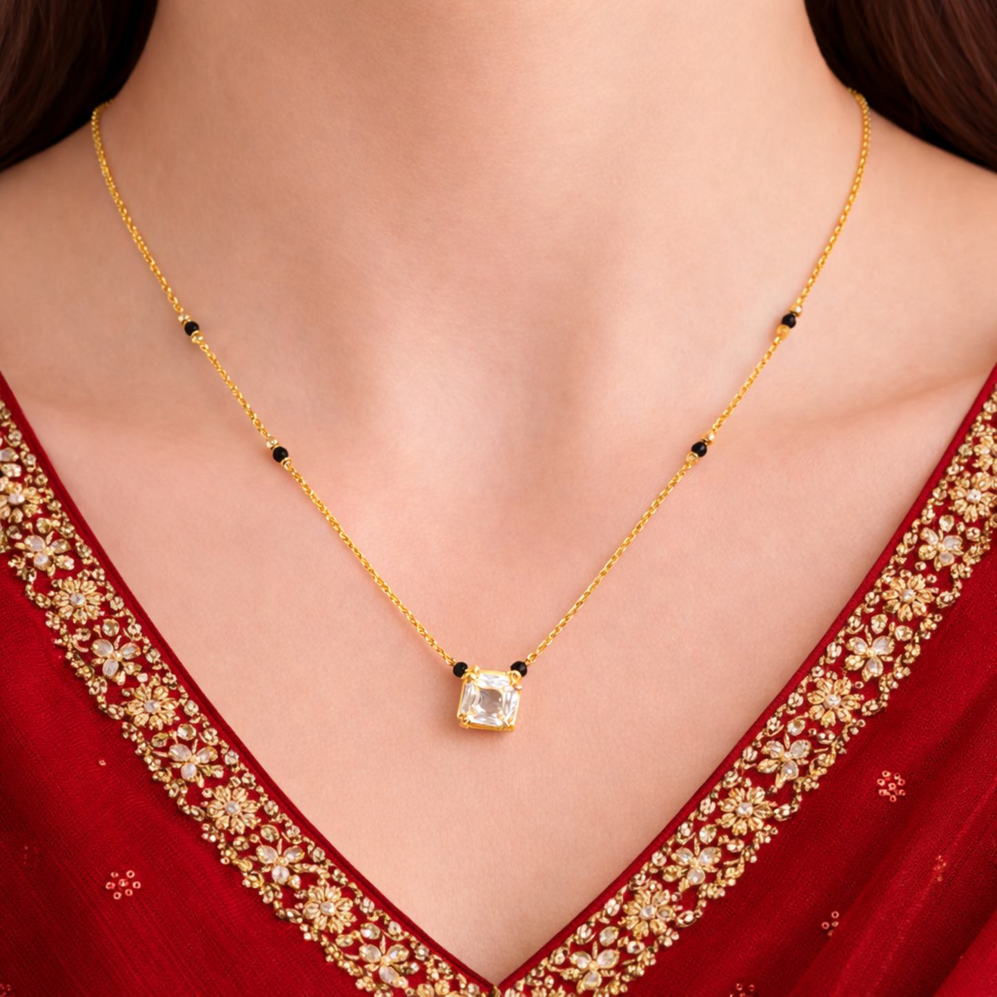 Saavi Solitaire Grace Mangalsutra