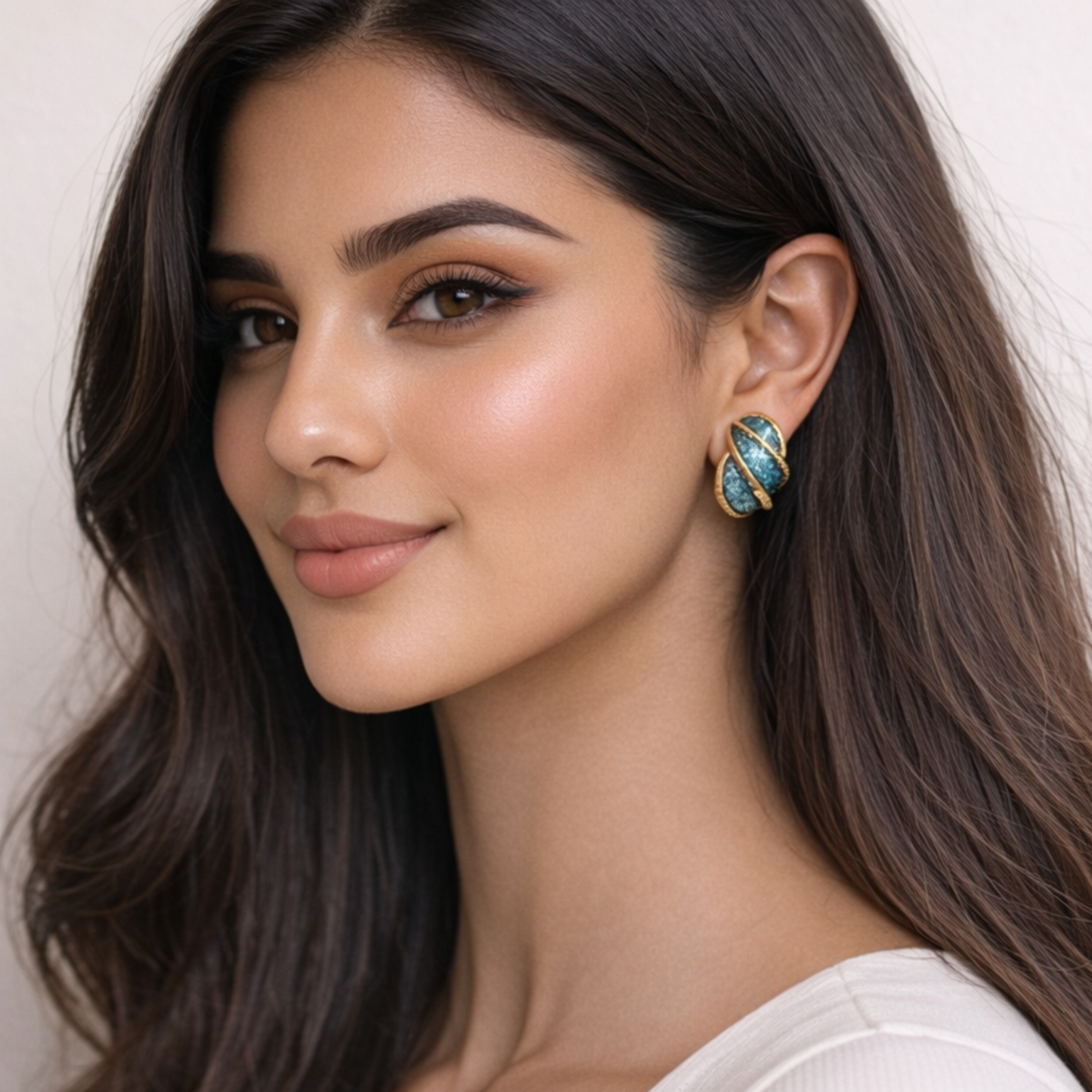 Petal Glow Enamel Studs