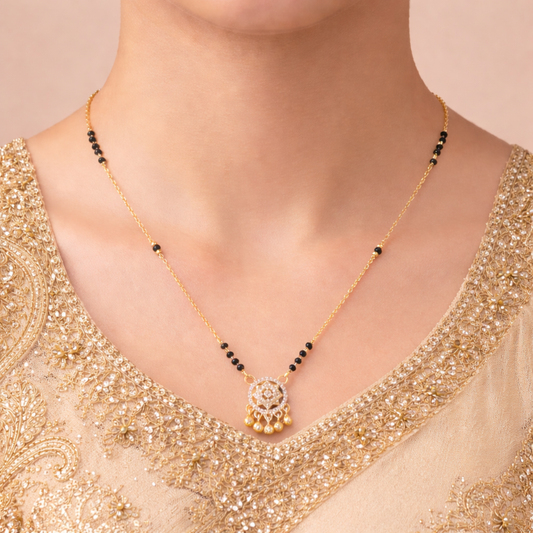 Anaya Floral Drop Mangalsutra